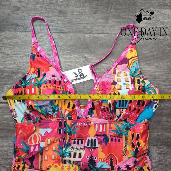 Sporlike Tummy Control One Piece Swimsuit Size M - Picture 5 of 7